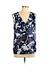 Laundry by Shelli Segal 100% Polyester Blue Sleeveless Blouse Size L - photo 1