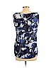 Laundry by Shelli Segal 100% Polyester Blue Sleeveless Blouse Size L - photo 2