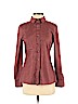 St. John Sport Burgundy Long Sleeve Button-Down Shirt Size 4 - photo 1