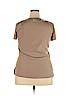 New York & Company 100% Polyester Tan Short Sleeve Blouse Size XL - photo 2