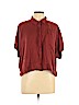 Forever 21 Brown Short Sleeve Button-Down Shirt Size L - photo 1