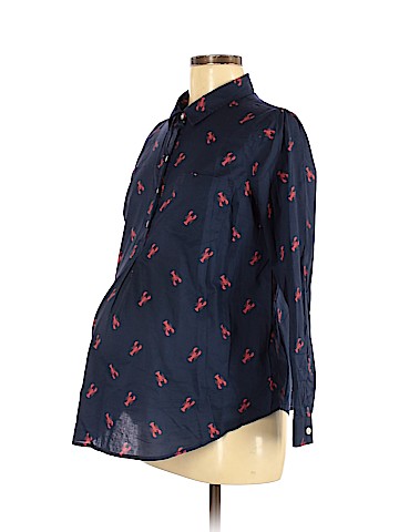 Old Navy - Maternity Long Sleeve Button-Down Shirt (view 1)