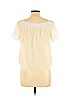 Rebecca Minkoff Ivory Short Sleeve Blouse Size L - photo 2