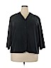 Notations Black Long Sleeve Blouse Size 2X - photo 1