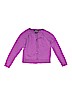 Lands' End 100% Cotton Purple Cardigan Size 5 - 6 - photo 1