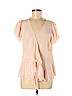 Ann Taylor LOFT 100% Rayon Pink Short Sleeve Blouse Size M - photo 1