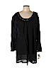 Badgley Mischka 100% Cotton Black Casual Dress Size L - photo 1