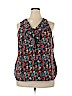 7th Avenue Design Studio New York & Company 100% Polyester Black Sleeveless Blouse Size XXL - photo 1