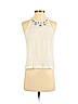 Hollister 100% Cotton White Sleeveless Blouse Size S - photo 1