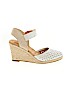 Me Too 100% Leather White Wedges Size 7 - photo 1