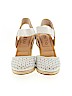 Me Too 100% Leather White Wedges Size 7 - photo 2