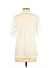 Topshop White Short Sleeve T-Shirt Size 4 - photo 2