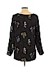 Ann Taylor LOFT Black Long Sleeve Blouse Size L (petite) - photo 2
