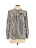 Ann Taylor LOFT 100% Polyester Ivory Long Sleeve Button-Down Shirt Size L (petite) - photo 1