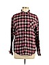American Eagle Outfitters 100% Cotton Burgundy Long Sleeve Button-Down Shirt Size M - photo 1