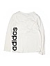 Adidas 100% Cotton White Long Sleeve T-Shirt Size 16 - photo 2