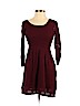American Eagle Outfitters Burgundy Casual Dress Size XXS - photo 1