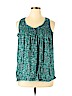Faded Glory 100% Polyester Blue Sleeveless Top Size XL - photo 1