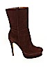 DKNY 100% Leather Brown Boots Size 8 - photo 1