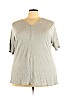 Kenar Gray Short Sleeve Top Size 2X - photo 1