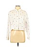 Forever 21 100% Cotton White Long Sleeve Button-Down Shirt Size M - photo 1