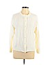 Karen Scott 100% Acrylic Ivory Cardigan Size L (petite) - photo 1