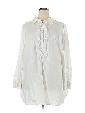 Lane Bryant Long Sleeve Button-Down Shirt (view 1)