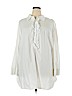 Lane Bryant 100% Cotton White Long Sleeve Button-Down Shirt Size 24 - photo 1