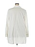 Lane Bryant 100% Cotton White Long Sleeve Button-Down Shirt Size 24 - photo 2