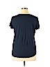 Gap 100% Rayon Blue Short Sleeve Top Size XL - photo 2