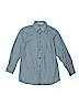 Nordstrom 100% Cotton Blue Long Sleeve Button-Down Shirt Size 8 - photo 1