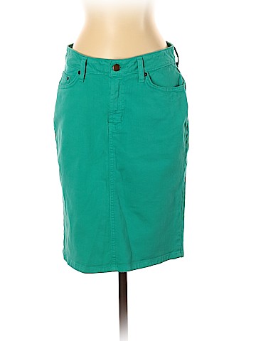 Garnet Hill Denim Skirt (view 1)