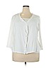 Crown & Ivy 100% Cotton White Cardigan Size 2X - photo 1