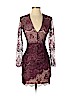 Charlotte Russe 100% Polyester Burgundy Cocktail Dress Size S - photo 1