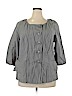 Lane Bryant 100% Cotton Gray Jacket Size 20 - photo 1