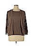 Alfred Dunner 100% Acrylic Brown Pullover Sweater Size XL - photo 1