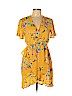 Shinestar 100% Polyester Yellow Casual Dress Size L - photo 1