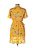 Shinestar 100% Polyester Yellow Casual Dress Size L - photo 2