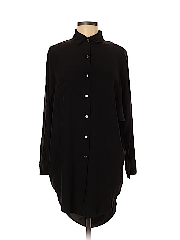 Heike Jarick Long Sleeve Silk Top (view 1)