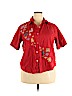 New Directions Red Short Sleeve Blouse Size 3X - photo 1