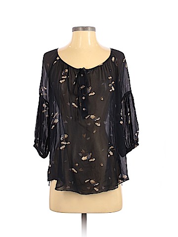 Club Monaco 3/4 Sleeve Silk Top (view 1)