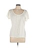 Solitaire 100% Cotton White Short Sleeve Top Size XL - photo 1
