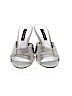 Nina 100% Leather Silver Heels Size 8 1/2 - photo 2