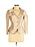 Purificacion Garcia 100% Silk Tan Silk Blazer Size EU 38 / US 8 - photo 1