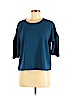 Ellen Tracy Blue Short Sleeve Top Size M - photo 1