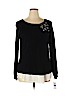 Charter Club Black Long Sleeve Top Size XL - photo 1