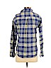 American Eagle Outfitters 100% Cotton Blue Long Sleeve Button-Down Shirt Size XS - photo 2