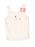 Janie and Jack 100% Cotton White Sleeveless T-Shirt Size 4 - photo 1
