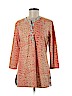 J. McLaughlin Orange 3/4 Sleeve Top Size M - photo 1