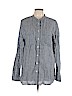 Lands' End 100% Linen Blue Long Sleeve Button-Down Shirt Size XL - photo 1